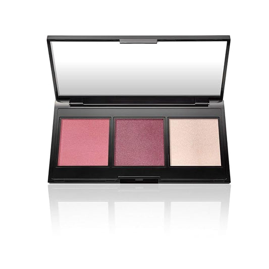 LAURA GELLER NEW YORK Multitasking Eye Lip Cheek Palette Cream to Powder Trio, Mauves-VivaGrace Women