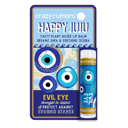Crazy Rumors Happy Juju All Natural, Plant-Based Lip Balm with Organic Shea & Jojoba 1 Pack (Evil Eye)-VivaGrace Women