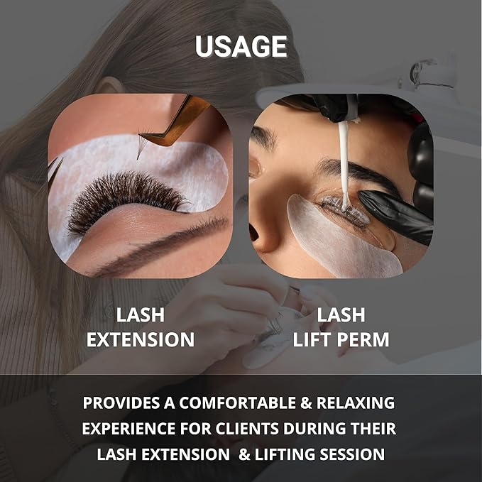 Hydro Collagen Gel Patch for Lash Extension, Under Eye Patch for Lash Lift, Lint Free, Made in Korea, 10 Pairs (20 Pads)-VivaGrace Women