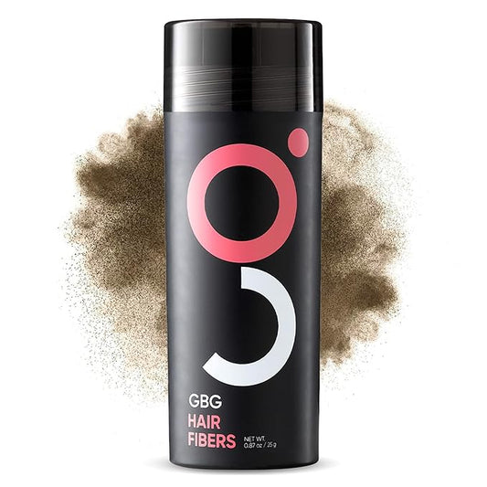 GBG Hair Fibers for Thinning Hair & Bald Spots (Light Brown) - 25g Bottle - Conceals Hair Loss - Instant Cover Up & Volume in 30 Seconds, Hair Powder for Women & Men - Cruelty Free-VivaGrace Women