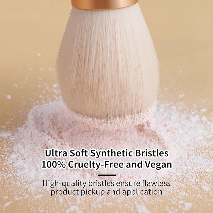 DUcare Tapered Blush Brush for Cheeks - Pointed Powder Brush for Light Application, Multi-Purpose Makeup Brushes Perfect for Highlighting, Defining, Sculpting, and Contouring-VivaGrace Women