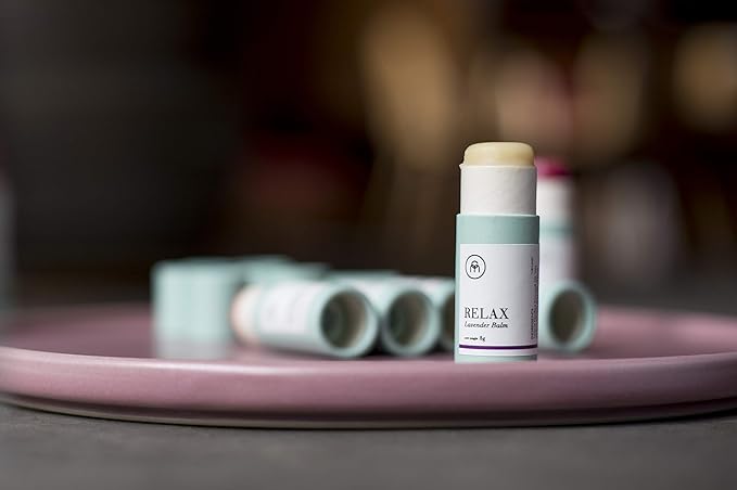 Coconut Matter Mood Lip Balm – Handmade Vegan Coconut Oil Lip Balm with Lavender Scent - Hydrating Lip Balm with Natural Coconut Oil, RELAX-VivaGrace Women