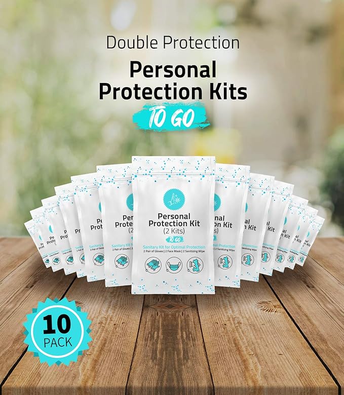 All-in-One Personal Protection Kits for TWO PEOPLE - 10 PACK-VivaGrace Women