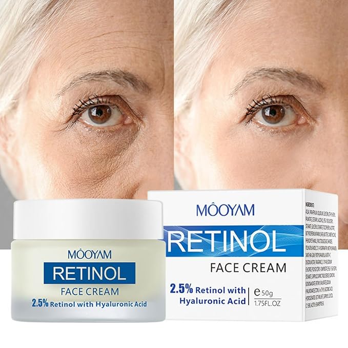 Retinol Cream, Retinol Moisturizer for Face and Neck, Wrinkle Cream for Face, Retinol Complex,Wrinkle Cream Anti Aging Retinol Facial Cream with Hyaluronic Acid, Collagen cream,Anti aging cream.-VivaGrace Women