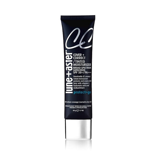 Lune+Aster CC Cream Broad Spectrum SPF 50+/PA+++- Fair- Medium coverage CC Cream with SPF 50 creates a dewy glow-VivaGrace Women