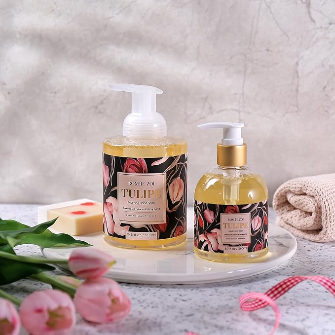 Liquid Hand Soap with Gift Box - Pure Nature's Embrace - Tulipure - 260ml/ 8.7 fl.oz