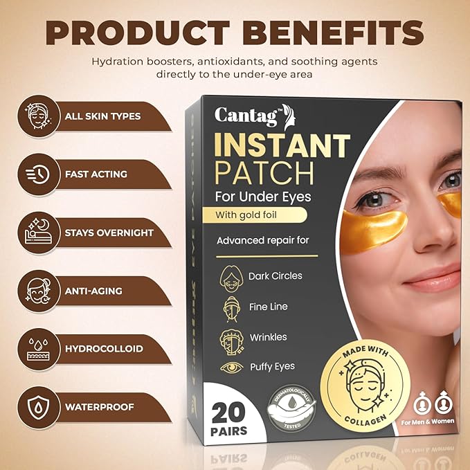 Under Eye Patches | Under Eye Mask | Under Eye Treatment | Eye Care for Women | Eye Gel Pads for Eye | Under Eye Patches for Puffy Eyes, Dark Circles and Puffiness-VivaGrace Women