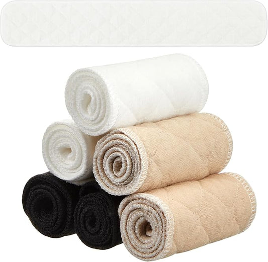 Toulite 6 Pcs Cotton Bra Liners Rectangle Under Bra Pads 3 Layer Bra Sweat Liners for Women Sweating Supplies-VivaGrace Women