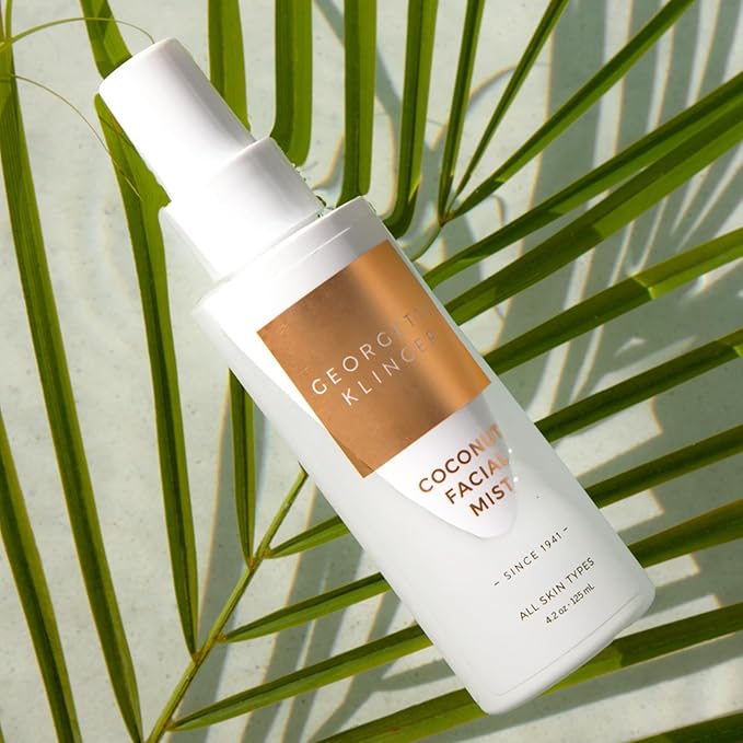 Georgette Klinger Coconut Facial Mist - Hydrating, Long-Lasting Makeup Setting Spray with Moisturizing Antioxidants for Dewy Matte Face, Protects and Plumps Dehydrated Skin - 4.2 oz-VivaGrace Women