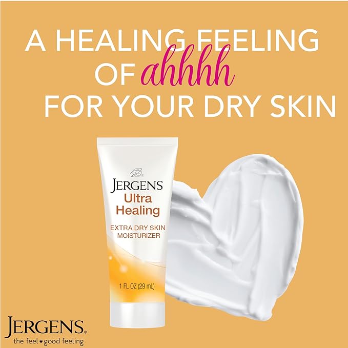 Jergens Ultra Healing Dry Skin Moisturizer, Travel Size Body and Hand Lotion, 1 Oz (Pack of 24)-VivaGrace Women
