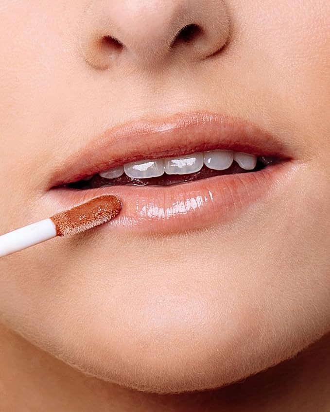 SPF50 Glow & Go Lip Oil: Lip Oil with SPF, Moisturizes and Protects Lips, 4.5ml (Salted Caramel)-VivaGrace Women