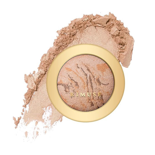 KIMUSE Lighting Glow Baked Foundation, Brighten Color, Color Corrector, Buildable Coverage, Lightweight Powder Foundation, Radiant Natural Finish-VivaGrace Women