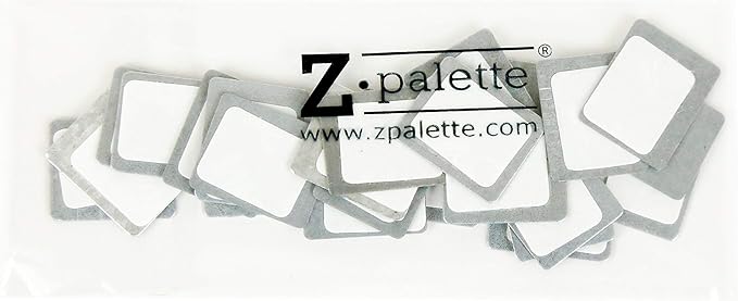 Square Metal Stickers 26mm 30-Pack for Non-Magnetized Makeup Pans-VivaGrace Women