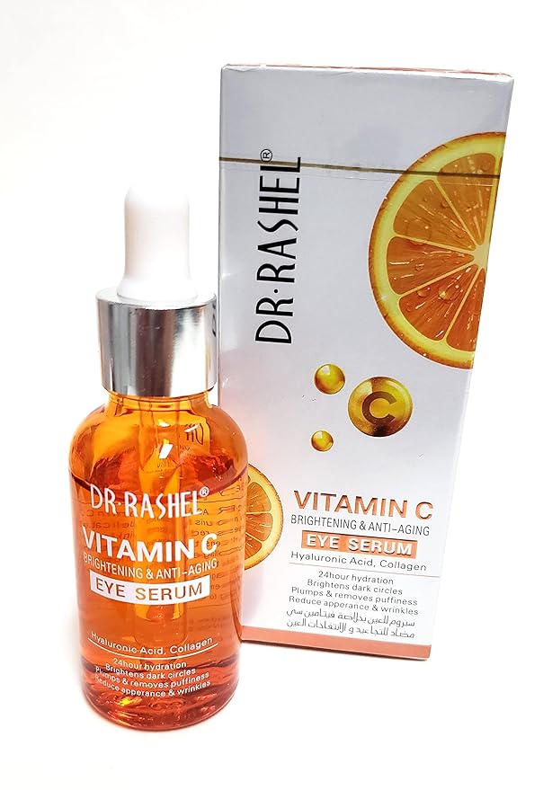 Vitamin C Eye Anti - Aging Serum Essence | Hyaluronic Acid and Collagen, Reduce Wrinkles, Remove Dark circles & Puffiness, Size (1.01 oz)-VivaGrace Women