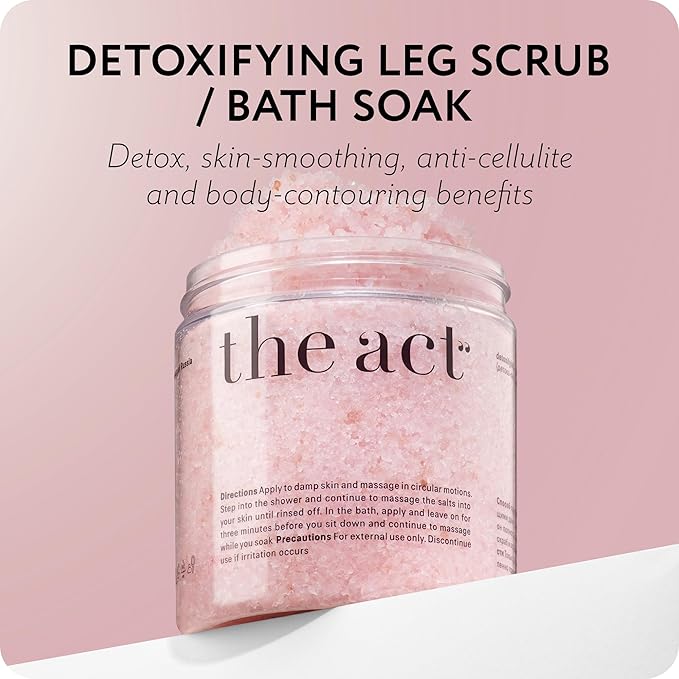 Detox Organic Body Scrub with Himalayan & Sea Salt - Anti Cellulite Nourishing Restores Cleanser Scrubs for Legs, Feet, Hands - Gifts for Women Men, Home Spa Care, Vegan (10.58 Oz, Grapefruit)-VivaGrace Women