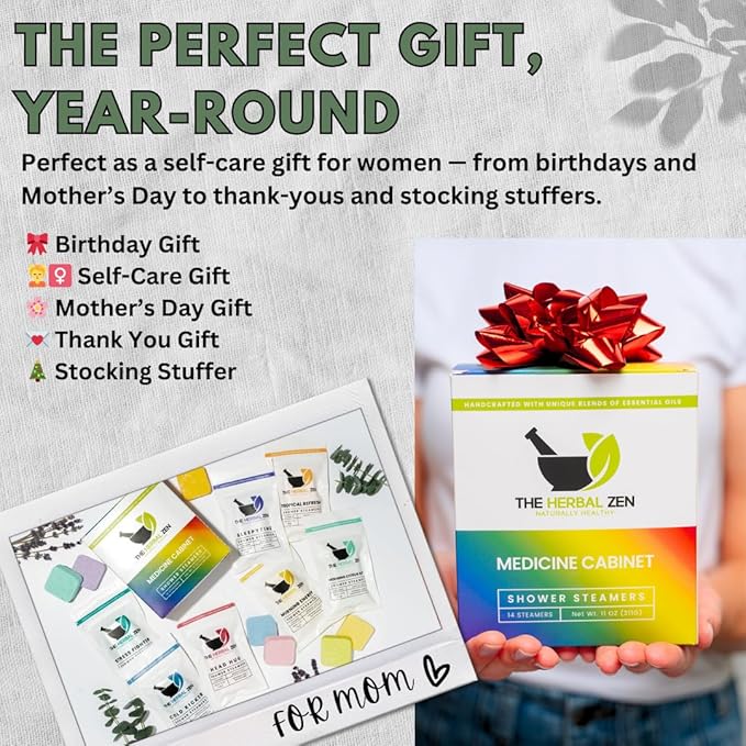 Shower Steamers Aromatherapy Variety Pack - Shower Bombs Made in The USA - Aromatherapy Bath Gifts for Women - Back to School Gift - Shower Tablets Mothers Day Gift-VivaGrace Women