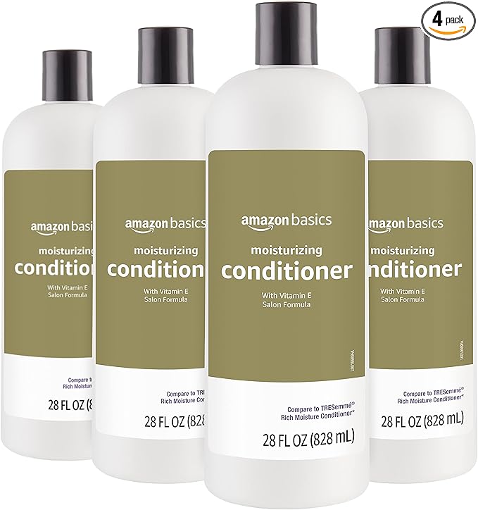 Amazon Basics Moisture Rich Conditioner, 28 Fl Oz (Pack of 4)-VivaGrace Women