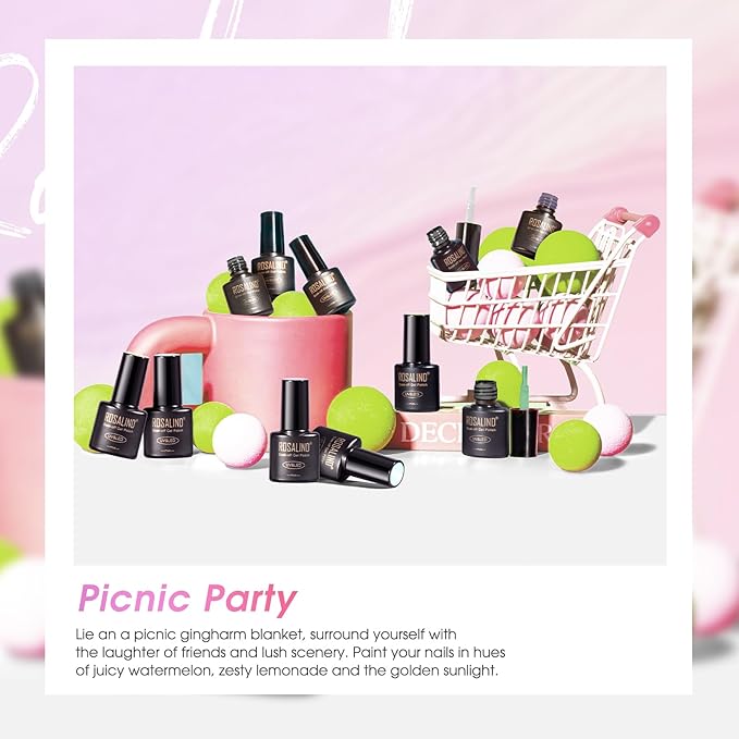 ROSALIND Cat Eye Gel Nail Polish, 8 Color Jelly Gel Polish with Magnet Stick Magnetic Cateye Translucent Effect Sheer Glitter Collection Manicure Gifts for Women-VivaGrace Women