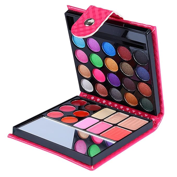Professional All In One Makeup Kit Colorful 20 Eyeshadow, 6 Lip Glosses 3 Blushers 2 Powder 1 Concealer 1 Mirror 1 Brush, Long Lasting Beauty Full Makeup Set, Present Gifts for Girls Women-VivaGrace Women