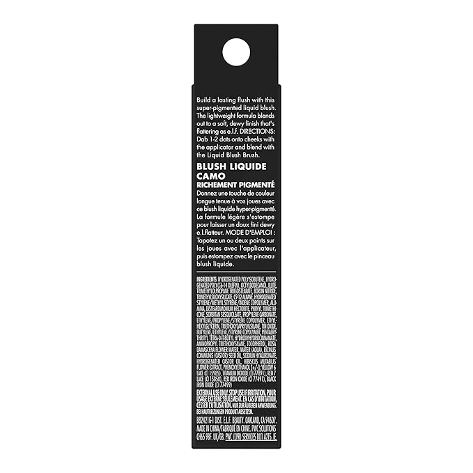 e.l.f. Camo Liquid Blush, Long-lasting Liquid Blush For High-pigment Color, Creates A Soft, Dewy Finish, Vegan & Cruelty-free, Berry Well-VivaGrace Women