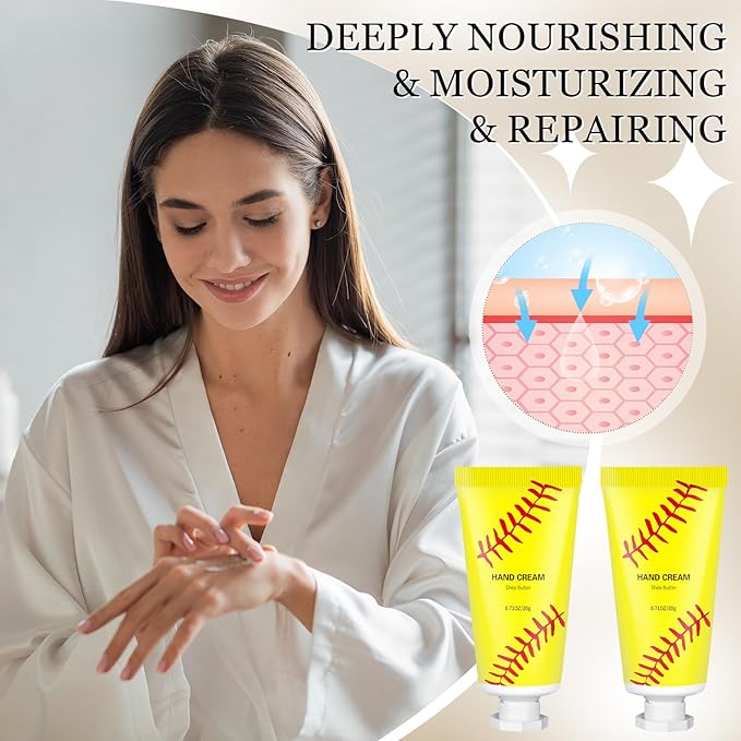 144 Pcs Softball Lip Balm Hand Cream Set Softball Accessories Softball Party Favors Including 36 Softball Lip Balm 36 Moisturizing Hand Cream 36 Bags 36 Softball Cards and Ropes for Kids Gifts-VivaGrace Women