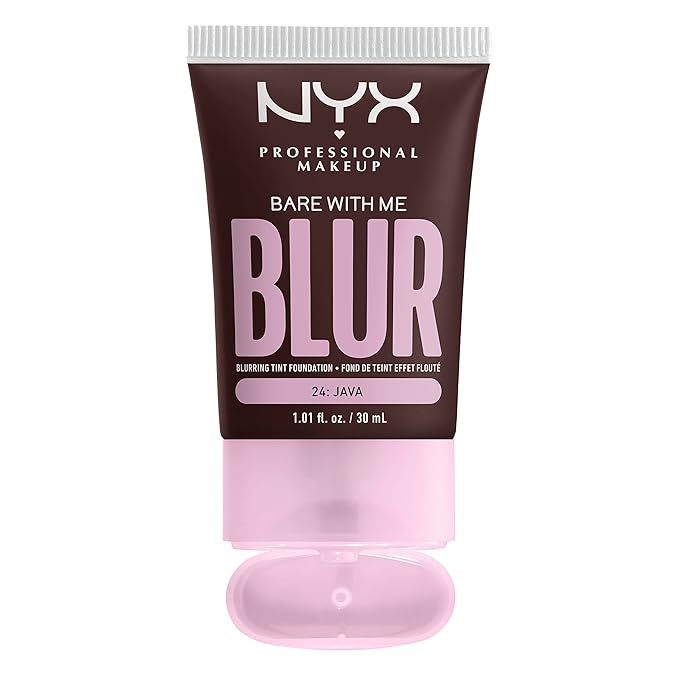 NYX PROFESSIONAL MAKEUP Bare With Me Blur Skin Tint Foundation Make Up with Matcha, Glycerin & Niacinamide - Java-VivaGrace Women