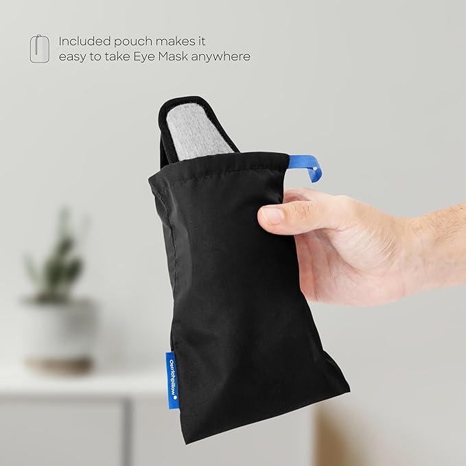 Ostrichpillow Eye Mask, Sleep Mask for Men Women 100% Blackout, No Pressure On Eyes, Soft & Breathable, Adjustable Fit, Travel Bag Included-VivaGrace Women