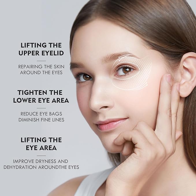 Under Eye Patches for Puffy Eyes, Dark Circles and Wrinkles, 60 Pcs Eye Masks with Rose, Snail and Green Tea Extract to Refresh Your Eye Skin (Snail Extract)-VivaGrace Women