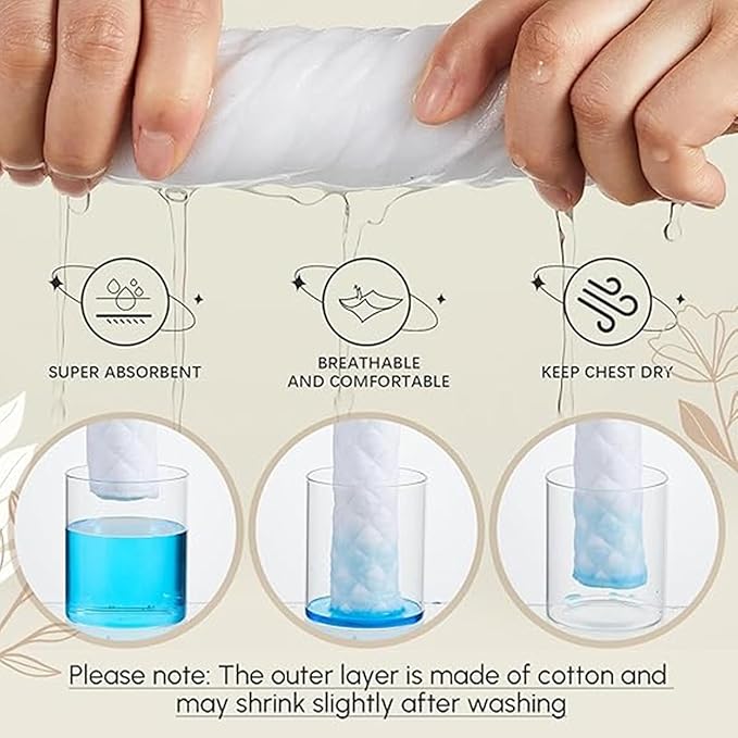 Boyiee 9 Pcs Cotton Bra Liners 3 Layer Reusable Washable Under Breast Sweat Absorber Pads for Woman-VivaGrace Women