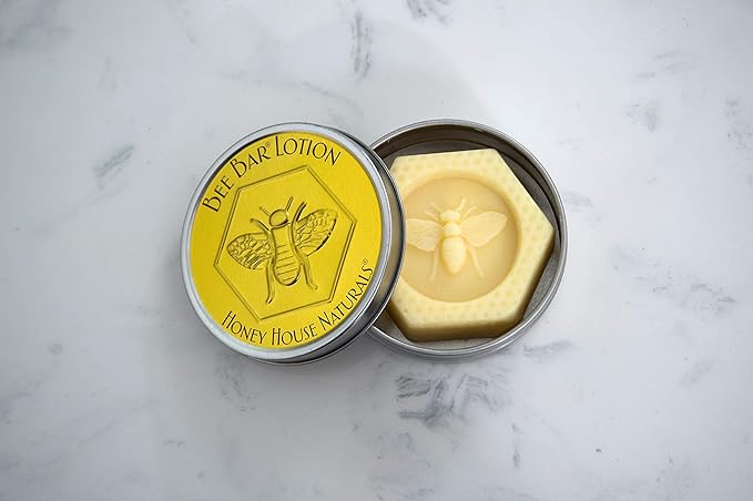 Bee Bar Honey House Naturals Duo – Vanilla - Small 6 Ounce and Large 2 Ounce– All Natural Ultra Moisturizing Lotion Bar Infused with Essential Oils and Butters – Made in USA-VivaGrace Women