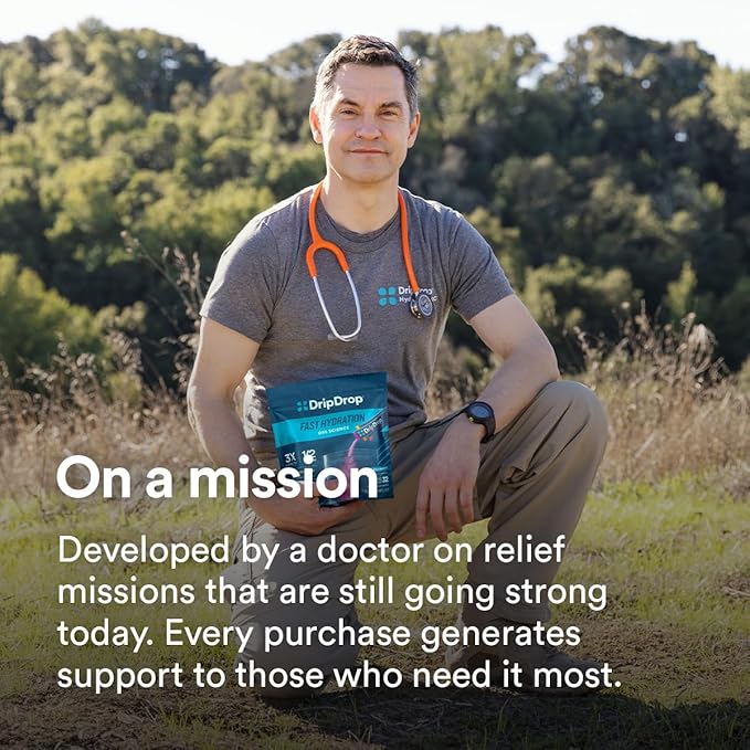 DripDrop Sugar Free Hydration Packets - Zero Citrus Variety Pack - Single Serve Electrolytes Powder Drink Mix - Cherry Limeade, Citrus, Orange, Strawberry Lemonade - Non-GMO, Gluten Free - 16 Sticks-VivaGrace Women