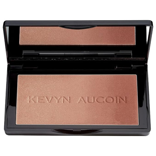 Kevyn Aucoin The Neo-Bronzer, Sundown Deep: 3 in 1 makeup palette. Highlighter, blush & bronzer in one smooth gradient makeup compact. Shimmer & matte in light, medium & deep. Sun-kissed to bronzed.-VivaGrace Women