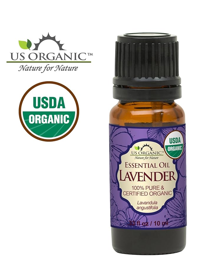 US Organic 100% Pure Lavender Essential Oil, Directly sourced from Bulgaria, USDA Certified Organic, Undiluted, for Diffuser, Humidifier, Massage, Skin, Hair Care, Non GMO, 10 ml-VivaGrace Women