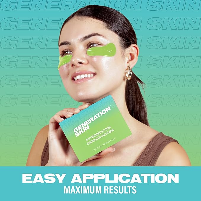 Eye Mask, Eye Masks for Dark Circles and Puffiness, Under Eye Mask with Hyaluronic Acid and Matcha Green Tea, Vegan and Cruelty-Free Under Eye Patches, Green Tea Eye Masks, 5-Pack-VivaGrace Women