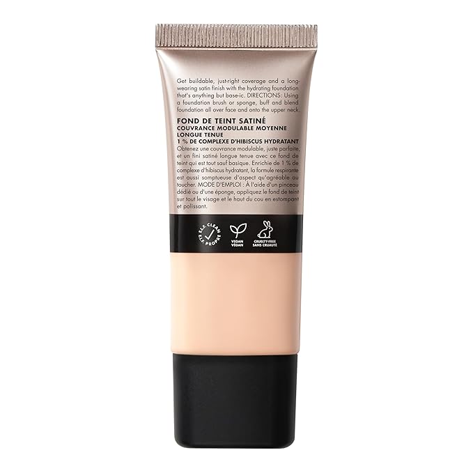 e.l.f. Soft Glam Foundation, Medium Coverage, Long-Lasting & Buildable Foundation For A Smooth, Satin Finish, Vegan & Cruelty-Free, 14 Fair Cool-VivaGrace Women