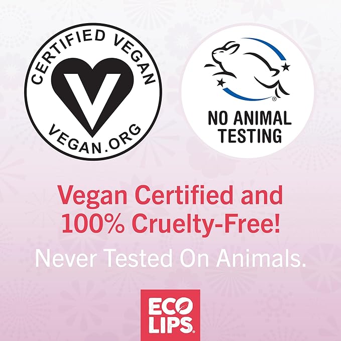 Eco Lips Vegan Superfruit Bee Free Lip Balm Includes Candelilla Wax, Organic Cocoa Butter and Coconut Oil. 100% Plastic-Free Plant Pod Packaging. 3-Pack-VivaGrace Women
