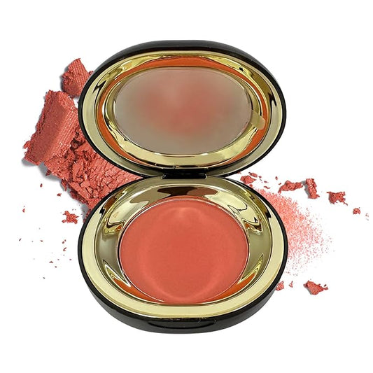 Face Blush for Cheeks Waterproof Cream Blush makeup, Soft Face Blush Natural Makeup Lightweight & Natural Matte Finish Long Lasting Makeup Easy to Smudge and Apply Blushes for Beginne(Coral Orange)-VivaGrace Women