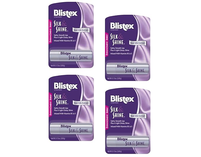 Blistex Silk & Shine Lip Moisturizer 0.13 oz Pack of 4-VivaGrace Women