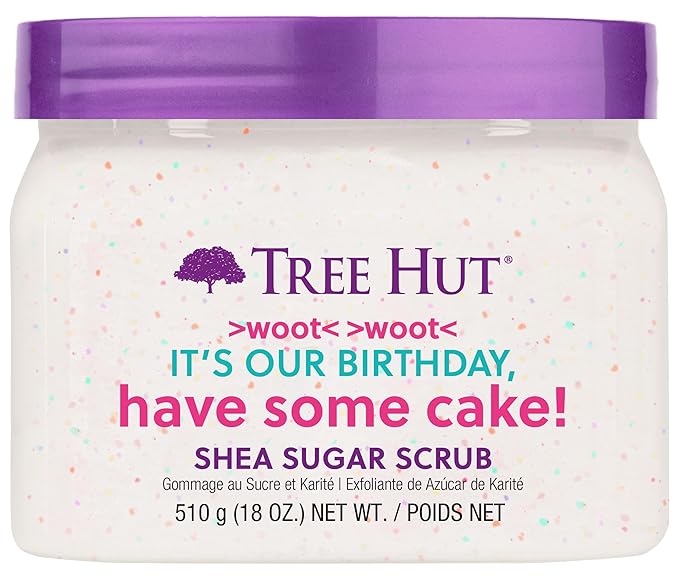 Tree Hut Exfoliating Shea Sugar Scrub Birthday Cake, 18 oz-VivaGrace Women