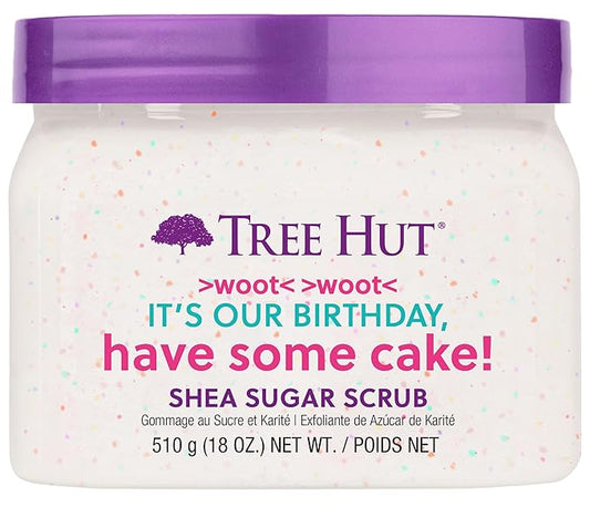 Tree Hut Exfoliating Shea Sugar Scrub Birthday Cake, 18 oz-VivaGrace Women