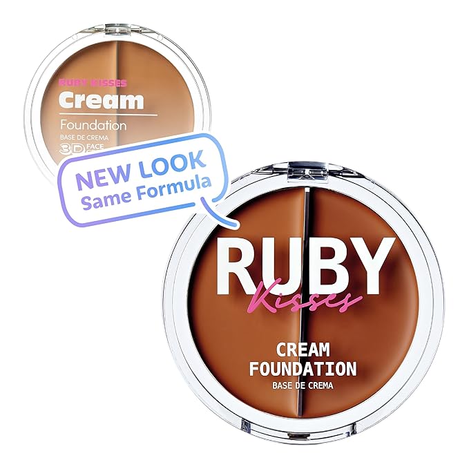 Ruby Kisses 3D Face Creator Cream Foundation & Concealer, 12 Hours Long Lasting, Medium to Full Coverage, Non-Greasy, Ideal for Makeup & Contour Palette (Level 11)-VivaGrace Women