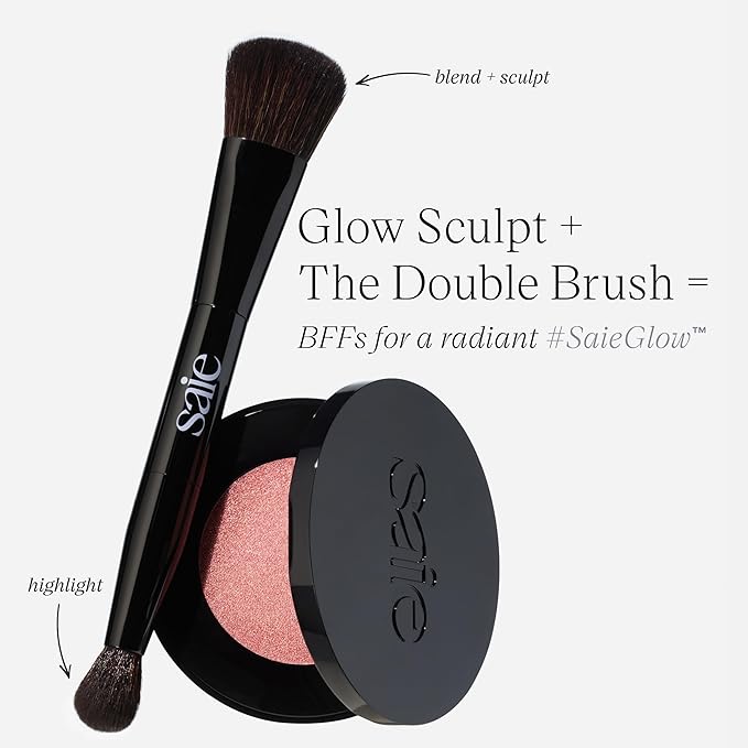 Saie Glow Sculpt Multi-Use Highlighter + Cream Blush Refill - Lightweight with Hyaluronic Acid + Micropearl for Radiant, Glowing Skin - Mauveglow (.02 oz)-VivaGrace Women