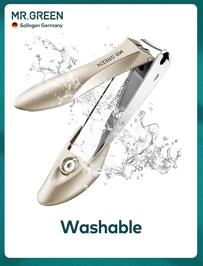 MR.GREEN Nail Clipper 3Pcs Set, Stainless Steel Manicure Pedicure Set with Nail Clippers, Glass Nail File & Tweezers, Medical Grade Grooming Kit with Travel Case Gift Box for Man & Woman (Pink)-VivaGrace Women