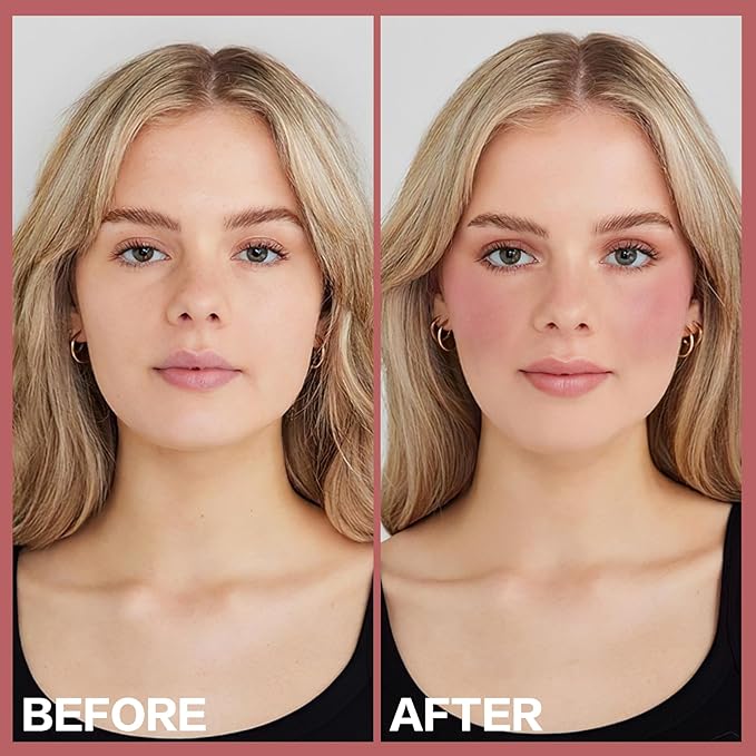 2Pcs Cream Blush Makeup Stick,Monochromatic Multi-Stick Face Blush for Cheek,Lip and Eye,Matte and Dewy Finish for Long Wearing,Easy Application.HOTLINE-VivaGrace Women
