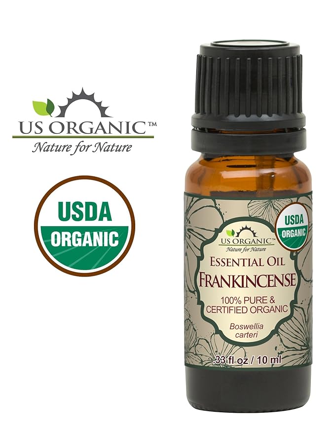 US Organic 100% Pure Frankincense (Boswellia Carteri) Essential Oil - Sourced from The Horn of Africa, USDA Certified Organic, Use Topically or in Diffuser, Perfect for Yoga or Meditation (10 ml)-VivaGrace Women