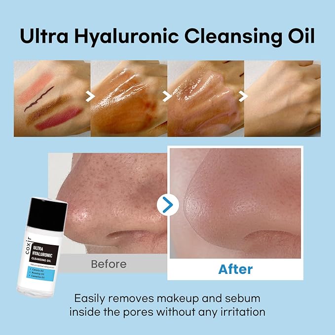 coxir ULTRA HYALURONIC STARTER KIT /cleansing oil+toner+ampoule+cream tralvel kit/[2.68 fl.oz (Pack of 1)]-VivaGrace Women