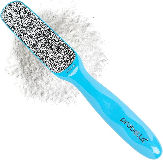 Probelle Double Sided Multidirectional Nickel Foot File Callus Remover - Immediately Reduces calluses and Corns to Powder for Instant Results, Safe Tool (Blue)-VivaGrace Women