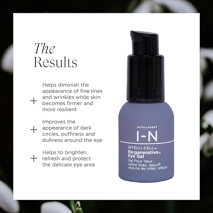 Re:generative Eye Gel, Firming Treatment for Dark Circles and Puffiness, With Plant Actives to Brighten, Refresh and Protect, 0.5 Oz-VivaGrace Women