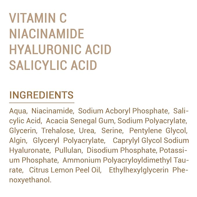 Niacinamide with Salicylic Acid Serum for Face, Hydrating Dark Spot Facial Serum & Plumb Skin, Daily Skincare Essential, 1 fl. oz, Made in Europe-VivaGrace Women