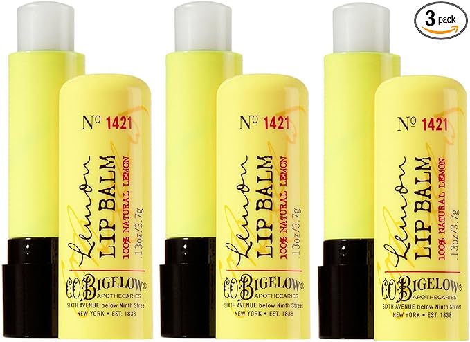 Bath and Body Works C.O. Bigelow Lip Care Lemon Lip Balm 0.13oz [3-Pack]-VivaGrace Women